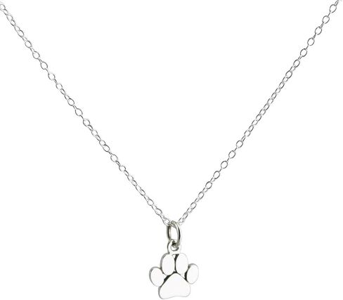 NOUMANDA Cute Paw Print Pendant Necklace Dog Necklace Cat Dog Two Tone Pubby Pet Animals Necklace for Women 18'' in Saudi Arabia