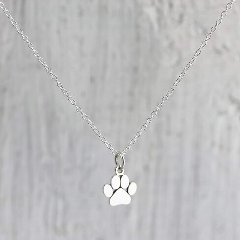 NOUMANDA Cute Paw Print Pendant Necklace Dog Necklace Cat Dog Two Tone Pubby Pet Animals Necklace for Women 18'' in Saudi Arabia