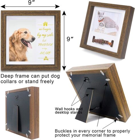 KCRasan Pet Picture Frame Memorial - Dog Memorial Sentiment Frame, Black in Kuwait
