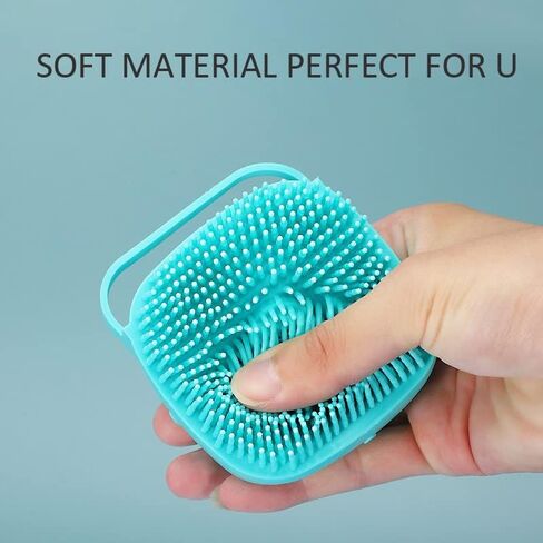 Dog Cat Bath Brush Comb Silicone Rubber Dog Grooming Brush Silicone Puppy Massage Brush Hair Fur Grooming Cleaning Brush Soft Shampoo Dispenser in Saudi Arabia