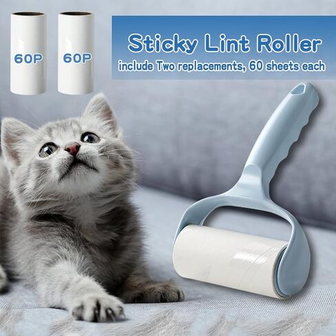 مجموعة إزالة شعر الحيوانات الأليفة من Maiguangta، أسطوانة الوبر لشعر الحيوانات الأليفة، وقفازات العناية بالقطط والكلاب، مزيل شعر الأريكة والأثاث والسجاد ومقاعد السيارات والملابس (5 في 1) in Kuwait