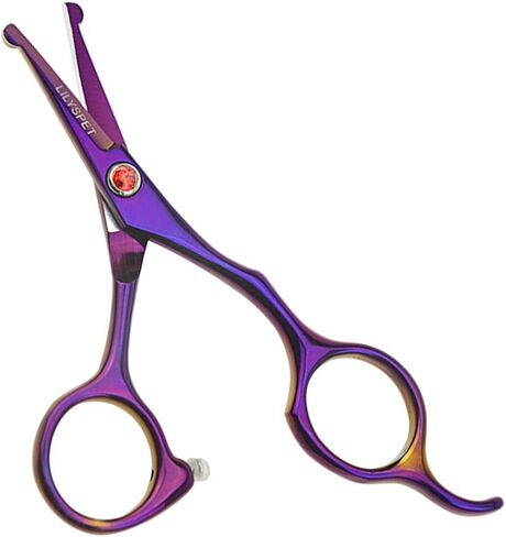 LILYS PET 5.0" Right-Handed Round-Tip Pet Grooming Scissors, Stainless Steel Small Ball Tip for Nose Hair,Ear Hair,Face Hair,Paw Hair for Dogs and Cats… in Saudi Arabia