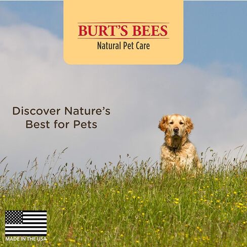 Burt's Bees for Pets Puppies Natural Tearless 2 in 1 Shampoo and Conditioner | Made with Buttermilk and Linseed Oil | Best Tearless Puppy Shampoo for Gentle Skin and Coat | Made in USA, 16 Oz in Saudi Arabia