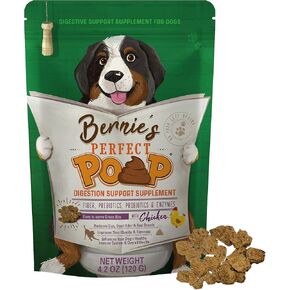 Perfect Poop Digestion & General Health Supplement for Dogs: Fiber, Prebiotics, Probiotics & Enzymes Relieve Digestive Conditions, Optimize Stool, and Improve Health (Cheddar Cheese, 4.2 oz)