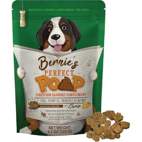 Bernie's Perfect Poop 4-in-1 Dog Digestion Supplement, Cheese, 12.8 oz in Saudi Arabia