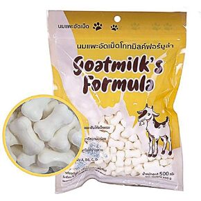 GOATMILK FUMULA 100% بديل حليب الماعز المعقم 300 قرص للكلاب والقطط والقطط، بديل حليب الحيوانات الأليفة، مكمل عالي البروتين، الكالسيوم، يغذي العظام، الأسنان، يقوي المناعة، بديل الحليب 500 جم. in Saudi Arabia