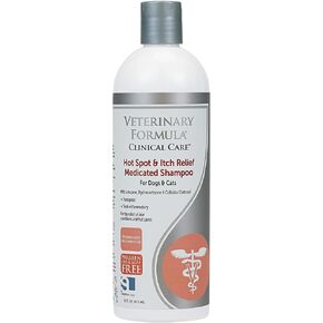 تركيبة بيطرية للعناية السريرية بالشامبو الطبي لتخفيف الحكة والبقع الساخنة للكلاب والقطط 16 أونصة وعلاج الأذن للعناية السريرية، 4 أونصة. – منظف أذن القطط والكلاب للمساعدة في تهدئة الحكة وتنظيفها in Kuwait