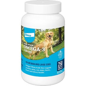 Free Form Snip Tips Omega-3 Fish Oil Liquid Supplement for Medium & Large Dogs, 60 Count in Kuwait