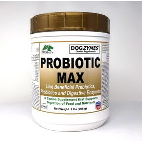 Dogzymes Probiotic Max -10 مليار بروبيوتيك CFU، البريبايوتكس، الإنزيمات الهاضمة - (8 أونصة) in Kuwait