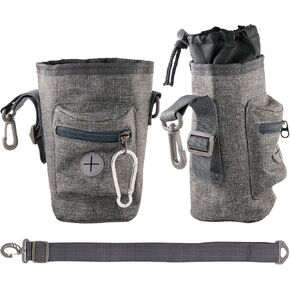 هيفن فلاي شنطة حلوى للكلاب للتدريب مع شنطة براز، يمكن ارتداؤها بسهولة في 3 طرق للمشي، شنطة كروس للكتف، حقيبة فاني، مشبك حقيبة تعليق، 1.5 لتر لالعاب الحيوانات الاليفة والاكل والحلويات in Kuwait