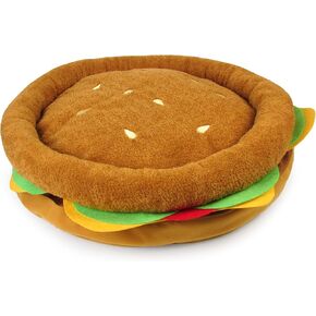 TONBO Soft Plush Small Cute and Cozy Sushi Dog Cat Bed with Two Sushi Crinkle Toys, Washer and Dryer Friendly, (Black) in Saudi Arabia