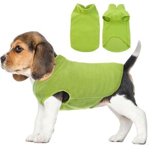 FUAMEY Dog Fleece Vest,Warm Sweatshirt Puppy Stretchy Sweater Pullover Dog Turtleneck Coat Dog Winter Jacket with Leash Hole, Dachshund Sweaters Yorkie Clothes for Small Medium Large Dogs Black XS