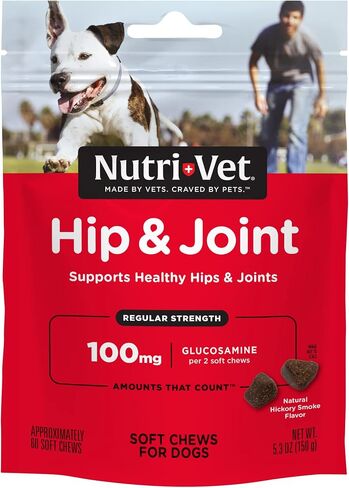 Nutri-Vet Hip & Joint Regular Strength Soft Chew for Dogs, 5.3 OZ, 60-Count in Saudi Arabia
