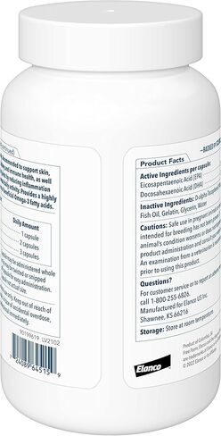 Free Form Snip Tips Omega-3 Fish Oil Liquid Supplement for Medium & Large Dogs, 60 Count in Kuwait