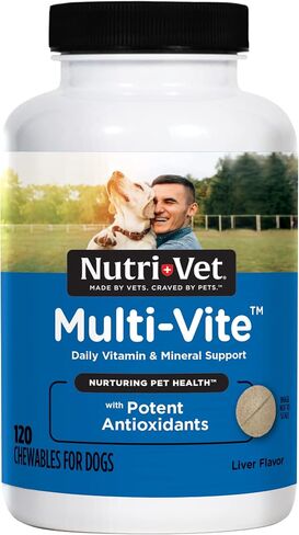 Nutri-Vet Dog Multivitamin, Daily Multivitamin for Dogs, 180 Count in Kuwait