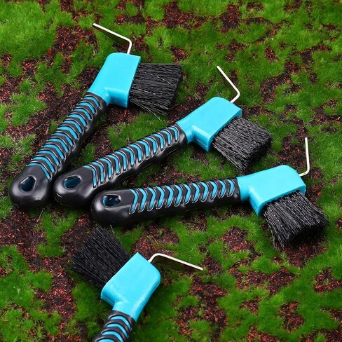 Skylety 10 Pcs Horse Hoof Pick Brush with Soft Rubber Handle Portable Hoofpick Horse Stuff Horse Supplies, Random Color in Saudi Arabia