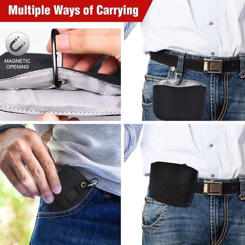 طقم تدريب الكلاب من كاتولك، 1 حقيبة محمولة لعلاج الكلاب مع 1 جهاز نقر لتدريب الكلاب للحزام، حقيبة علاج الكلاب مع مشبك وفتحة مغناطيسية، حقيبة علاج الحيوانات الأليفة بدون استخدام اليدين in Kuwait