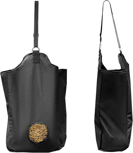Hay Bags for Horses Sets of 3, 4.3 Inch Hole Hay Feeder for Slow Feed, Easy to Fill and Hang for Stables & Outdoor Use, 13.8 x 7.1 x 18.1 Inch Hay Bag for Horse Goats in Saudi Arabia