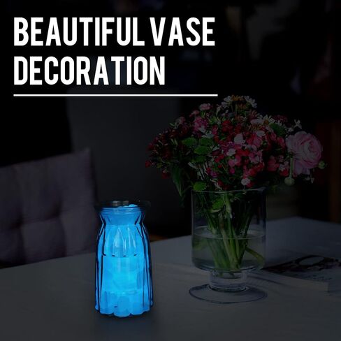 Oubest يتوهج في الصخور المظلمة لخزان الأسماك، حصى متوهجة تدوم طويلاً لديكورات حوض السمك، والمناظر الطبيعية الخارجية، وديكور الحديقة، والمزارع، والممشى (أبيض، 200 قطعة) in Kuwait