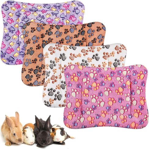 Haull 4 Pcs Waterproof Guinea Pig Bedding Mat, Tie Dyed, 13 x 10 in Kuwait