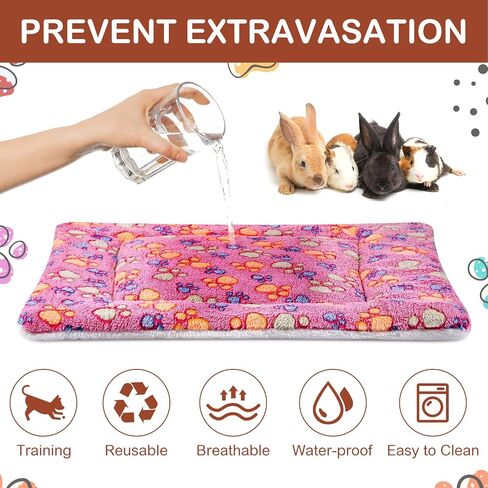 Haull 4 Pcs Waterproof Guinea Pig Bedding Mat, Tie Dyed, 13 x 10 in Kuwait