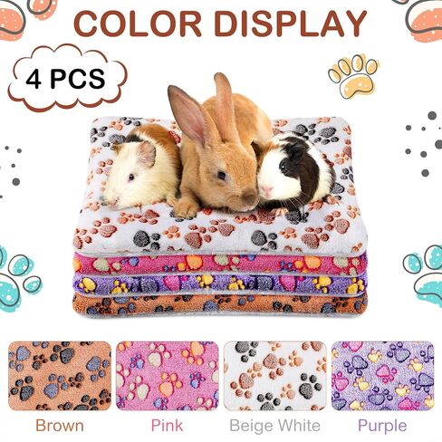 Haull 4 Pcs Waterproof Guinea Pig Bedding Mat, Tie Dyed, 13 x 10 in Kuwait