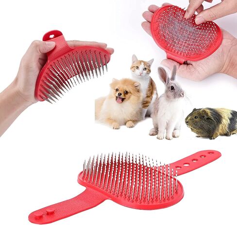 NA Allazone 13 PCS Rabbit Grooming Kit Small Animal Grooming Supplies, Double-Sided Comb, Rabbit Brush for Shedding, Nail Clipper and Trimmer, Toothbrush for Bunny Rabbit Hamster in Saudi Arabia