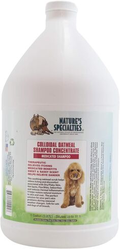 شامبو الشوفان الغروي للكلاب والقطط من شركة Nature's Specialities، غير سام وقابل للتحلل البيولوجي، 8 أونصة (OATS8) in Kuwait