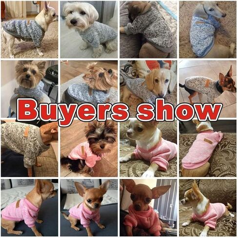 Dog Clothes Soft Pet Apparel Thickening Fleece Shirt Warm Winter Knitwear Sweater for Small and Medium Pet (S, Dark Blue) in Saudi Arabia