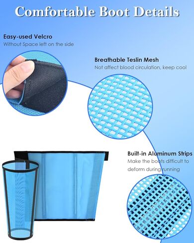 حذاء KATUMO Horse Fly Boots سروال ضيق شبكي مريح للغاية مع مجموعة قناع ذبابة الحصان المسامي لمنع لدغات الذباب المؤلمة والأشعة فوق البنفسجية، وتقليل الإجهاد|الستومب|تلف الحافر|تعب الساق in Kuwait