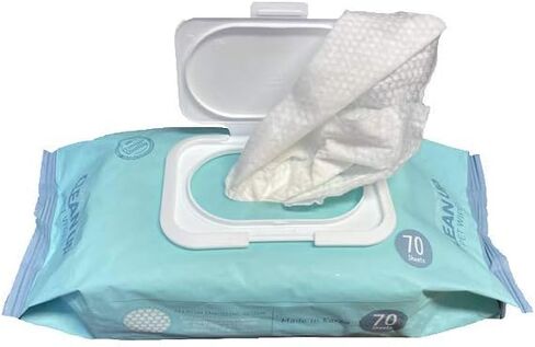 Deodorizing Hypoallergenic Heavy Duty Thick Durable Pet Grooming Wipes Unscented Cleans Face, Ears, Body, Butt and Eyes – Bath Alternative, Super Convenient, Ideal for Home or Travel (Pack of 1) in Saudi Arabia