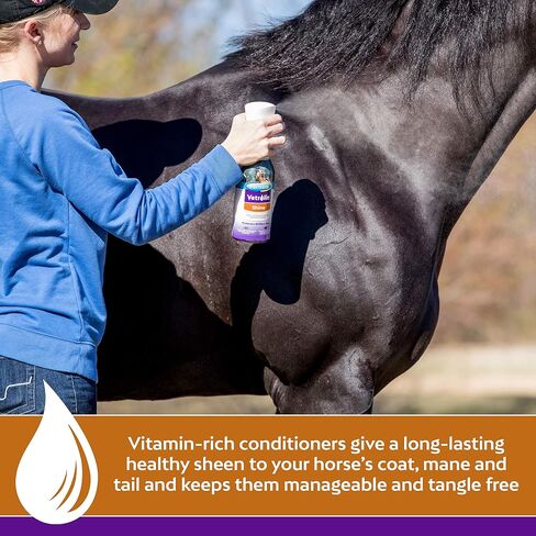Farnam Vetrolin Shine Coat Conditioner and Shine, Non-aerosol Continuous Spray for Horses and Dogs, 20 Ounces in Saudi Arabia