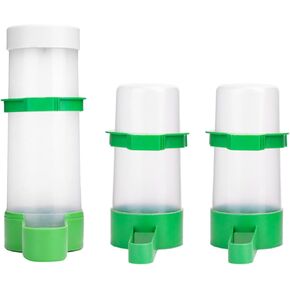 Bird Feeder, Bird Water Dispenser for Cage, XISTEST 2PCS Automatic Bird Water Feeder with 1PCS Food Feeder for Cage Pet Parrot Budgie Lovebirds Cockatiel Automatic Bird Feeder (2pcs 60ml + 1pcs 150ml) in Kuwait