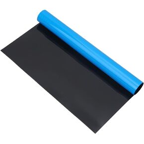 POPETPOP Aquarium Background Sticker Double-Side Blue Sea/Black Deep Sea Fish Tank Background - 30x52cm / 11.8x20.47 inches