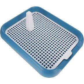 Indoor Dog Potty, Dog Toilet Puppy Litter Box Puppy Potty Training Pet Training Toilet Grid with Column Indoor Potty System for Dogs