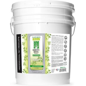 Nature's Choice Dirty Dog Shampoo - Natural Pet Shampoo for Dogs, Cats, Horses - Detergent-Free, Non-Toxic Deodorizer and Moisturizer Shampoo for Pets - Concentrated 50:1 (1 Gallon)