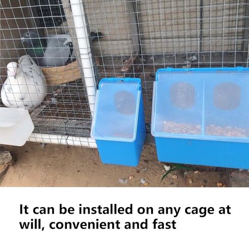 موزع مياه لتغذية الطيور والسمان والدجاج من بيجون، عبوة من قطعتين مع اوعية طعام للحيوانات الاليفة بفتحتين لتناول الطعام in Kuwait