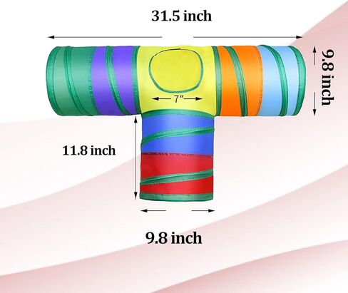 RUNANIA Cat Tunnel for Indoor, 22 Pcs Cat Toys Set Collapsible Kitty Tunnel Tube Interactive Toys for Cat Puppy Kitten in Kuwait