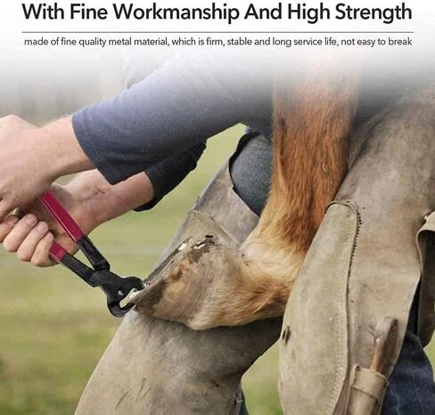Kazana Hoof Trimmers Goat Hoof Trimming Shears Nail Clippers, Horse Farrier Tool, Multi-Purpose Hoof Trimmers for Goats Sheep Pigs Cattle Horses, with Rubber Grip, Durable and Convenient in Saudi Arabia