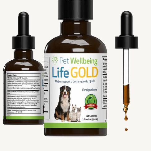 Pet Wellbeing More Mushrooms Kit for Dogs with Cancer - Immune System Support and Antioxidant Protection - Turkey Tail, Reishi, Maitake, Astragalus, Blessed Thistle, Sheep Sorrel in Saudi Arabia