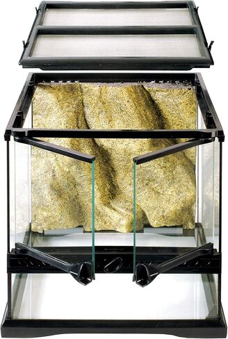 Exo Terra Glass Terrarium Kit, for Reptiles and Amphibians, Mini Wide, 12 x 12 x 12 Inches, PT2600A1 in Saudi Arabia