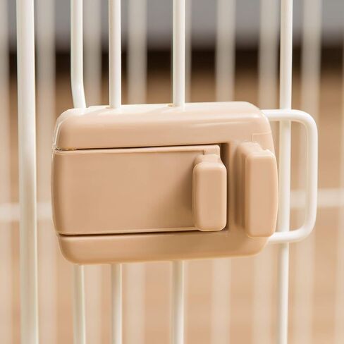 IRIS USA Furniture-Style Wooden Enclosed Pet Crate, Puppy Small Medium Dog Easy Cleaning Multi-Purpose Modern Wire Kennel, Dark Brown in Kuwait