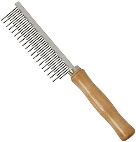 BeeSpring Wooden Handle Cat Comb Grooming Hair Deshedding Washing Long-Short Teeth Brush for Pets in Saudi Arabia
