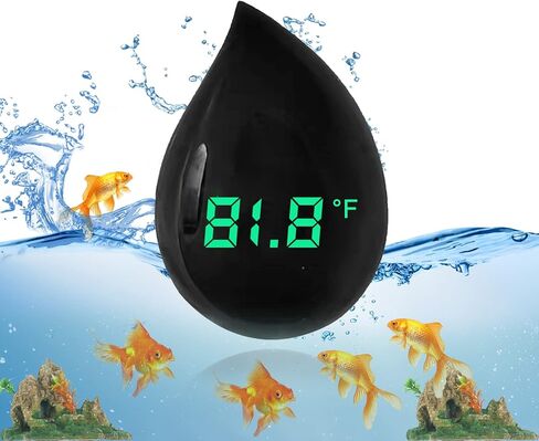 ميزان حرارة حوض السمك الرقمي: ميزان حرارة حوض السمك اللاسلكي عالي الدقة لقياس درجة حرارة حوض السمك مقياس حرارة رقمي لسلاحف الأسماك in Kuwait