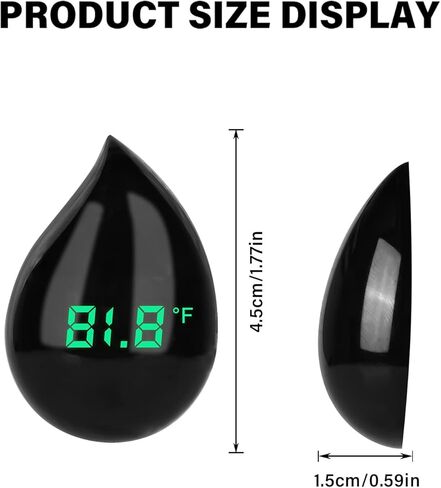 ميزان حرارة حوض السمك الرقمي: ميزان حرارة حوض السمك اللاسلكي عالي الدقة لقياس درجة حرارة حوض السمك مقياس حرارة رقمي لسلاحف الأسماك in Kuwait