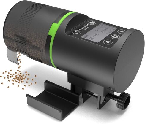 جهاز تغذية اسماك اوتوماتيكي لحوض السمك، موزع طعام اسماك تلقائي للعطلات - مقاوم للرطوبة وقابل للبرمجة لعطلة نهاية الاسبوع، جهاز تغذية اسماك كهربائي لحوض السلاحف | خزان بيتا in Kuwait