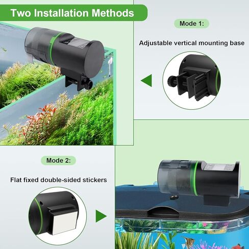 جهاز تغذية اسماك اوتوماتيكي لحوض السمك، موزع طعام اسماك تلقائي للعطلات - مقاوم للرطوبة وقابل للبرمجة لعطلة نهاية الاسبوع، جهاز تغذية اسماك كهربائي لحوض السلاحف | خزان بيتا in Kuwait