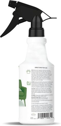 TevraPet Naturals Flea and Tick Spray for Dogs, Cats, and Home | Safe for Pets and Children | Fast Acting Essential Oils | 32 Ounces in Kuwait