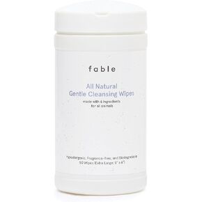 مناديل مبللة للحيوانات الأليفة من فابل - مكونات طبيعية وعضوية بالكامل - تنظف وترطب وتزيل الروائح الكريهة من فراء حيوانك الأليف وكفوفه وأذنيه وخلفه - 50 منديلًا مبللًا كبيرًا جدًا للاستخدام اليومي - حافظ على نظافة حيوانك الأليف ومنتعشًا in Kuwait