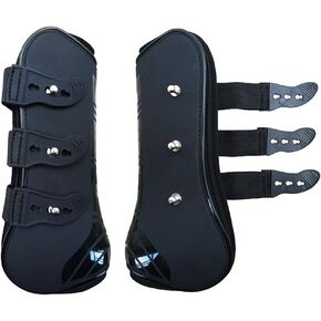 Zelro Open Front Jumping Tendon Horses Boots, Secure Leg Protection, Lightweight and Tough Dressage Horse Riding Equestrian Equipment in Saudi Arabia
